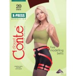 Conte X-PRESS 20 (2, bronz) Колготки 20 ден женские с моделирующим эффектом и распределенным давлением