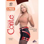 Conte X-PRESS 40 (2, bronz) Колготки 40 ден женские с моделирующим эффектом и распределенным давлением