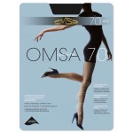 Omsa 70 (2, caramello) Полупрозрачные шелковистые колготки с лайкрой, ластовицей  и распределенным по ноге давлением, 70 ден.