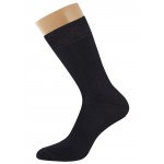 304 Comfort (39-41, nero) Зимние гладкие эластичные носки с микроплюшем. Модель с кеттельным швом.