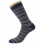 502 Style (39-41, blu) Хлопковые мужские носки с широкой комфортной резинкой и кеттельным швом, декорированы рисунком в полоску.