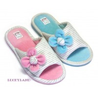 LuckyLand 3332 носки-тапочки для девочек открытые