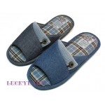 LuckyLand 3581 носки-тапочки мужские открытые 44 синий